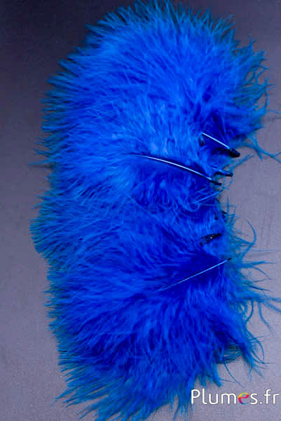 Dinde marabout - 8-12 cm - bleu